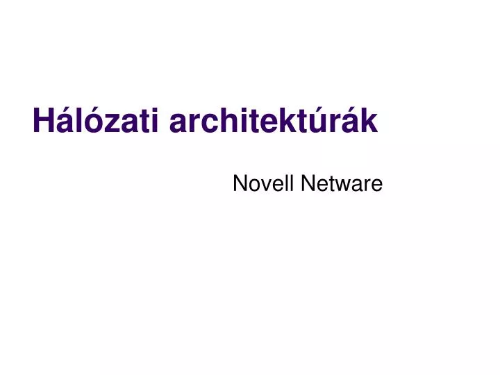 novell netware