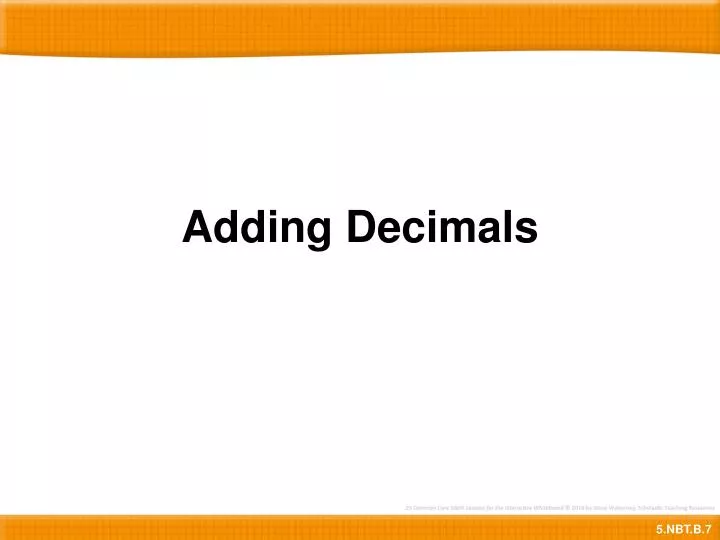 adding decimals