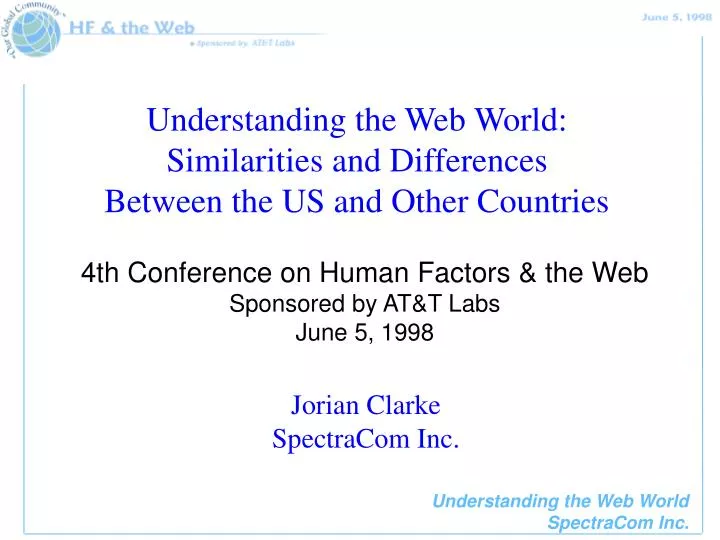 understanding the web world similarities and differences between the us and other countries