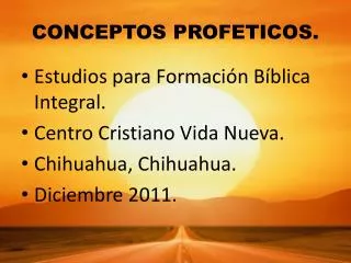 conceptos profeticos