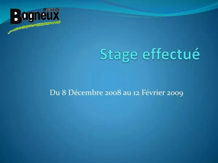 stage effectu