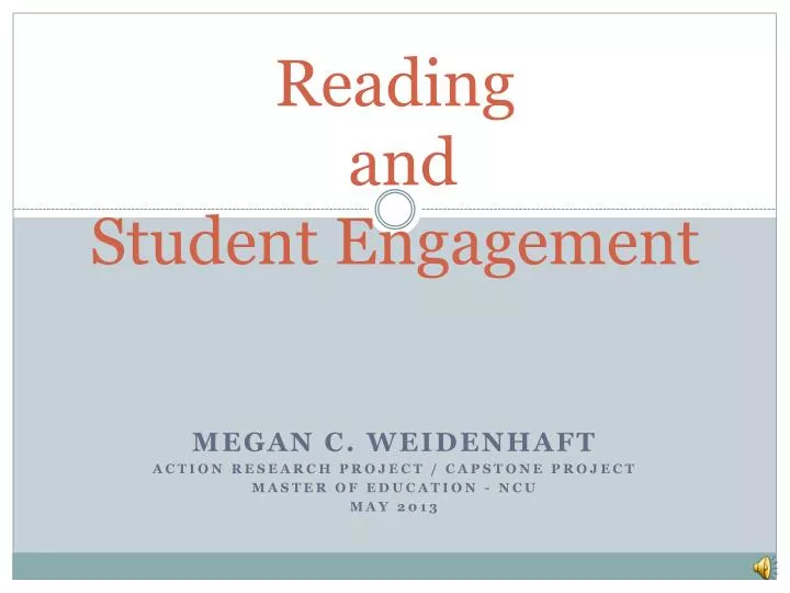 reading and student engagement