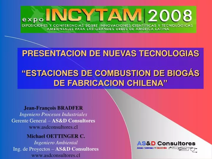 presentacion de nuevas tecnologias estaciones de combustion de biog s de fabricacion chilena