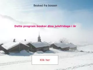 dette program booker dine julefridage i r