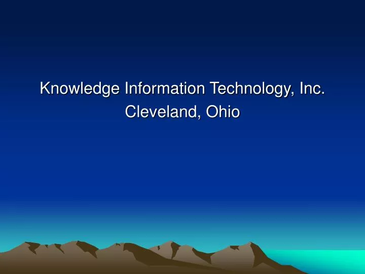 knowledge information technology inc cleveland ohio