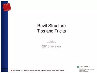 Revit Structure Tips and Tricks