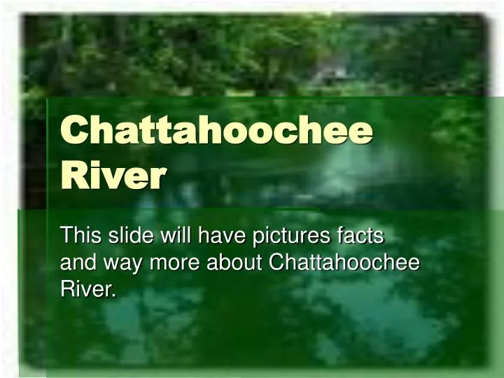 chattahoochee river