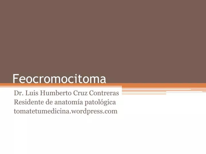 feocromocitoma