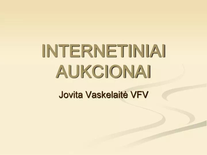 internetiniai aukcionai