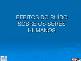 efeitos do ru do sobre os seres humanos