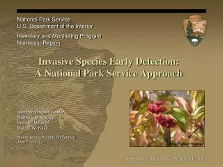 Invasive Species Early Detection: A National Park Service Approach