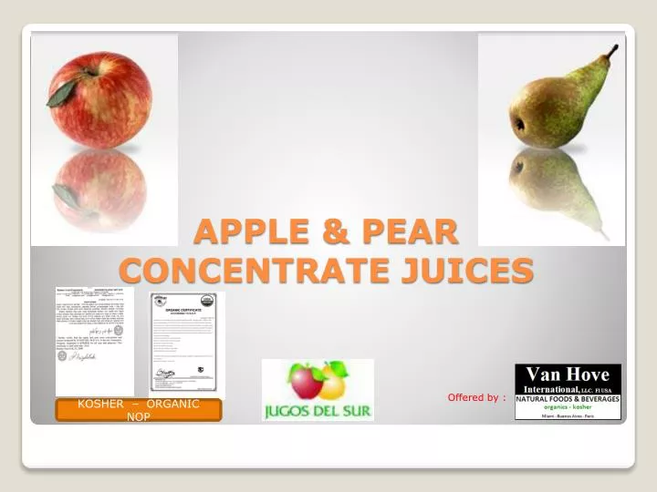 apple pear concentrate juices