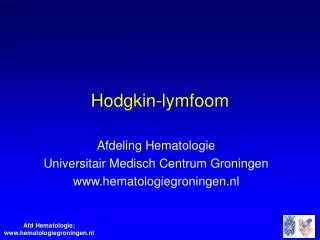 hodgkin lymfoom