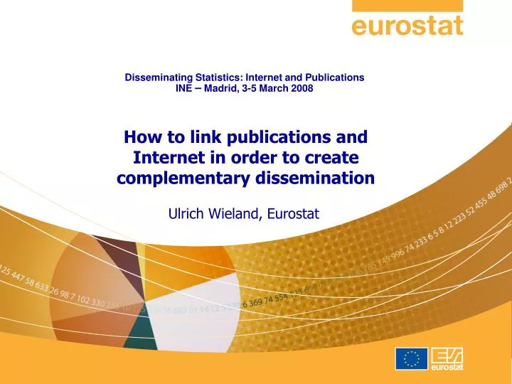 disseminating statistics internet and publications ine madrid 3 5 march 2008
