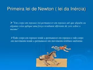 primeira lei de newton lei da in rcia