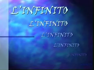 l infinito
