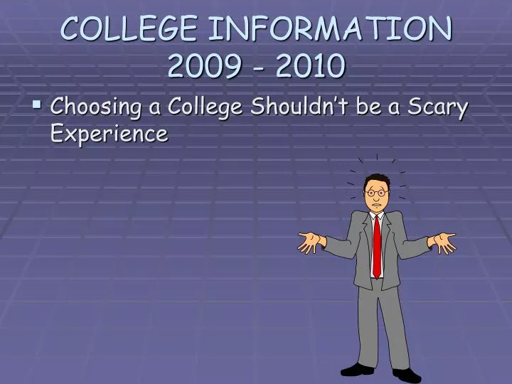 college information 2009 2010