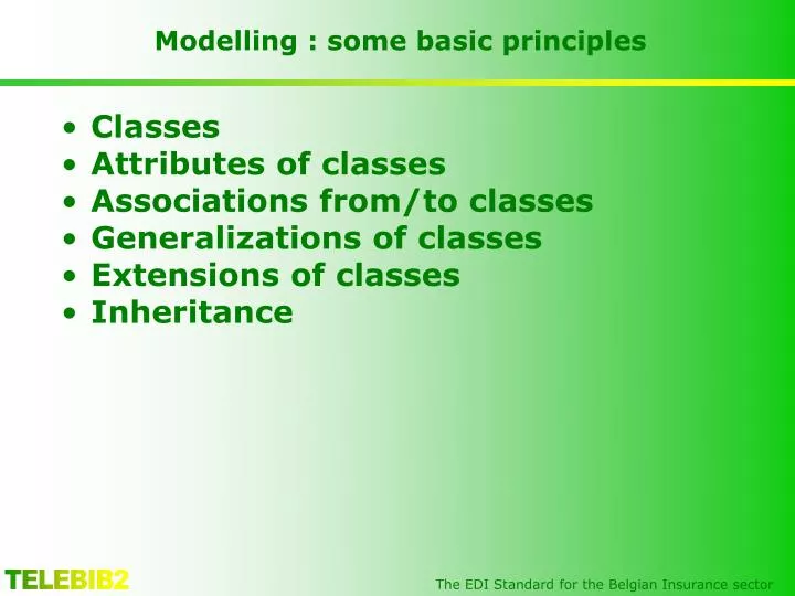 modelling some basic principles