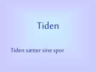 tiden