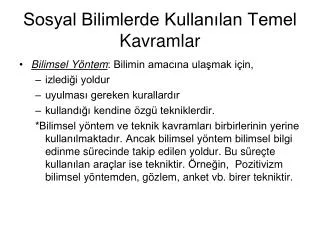 sosyal bilimlerde kullan lan temel kavramlar