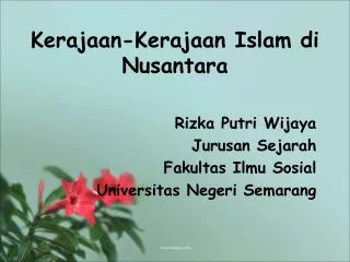 kerajaan kerajaan islam di nusantara