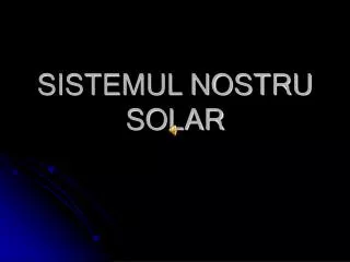 sistemul nostru solar
