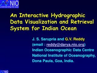 An Interactive Hydrographic Data Visualization and Retrieval System for Indian Ocean