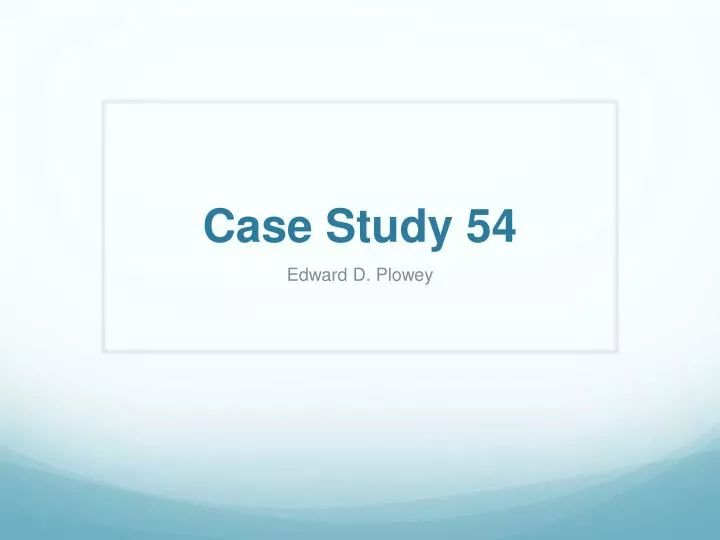 case study 54