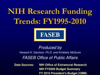 NIH Research Funding Trends: FY1995-2010