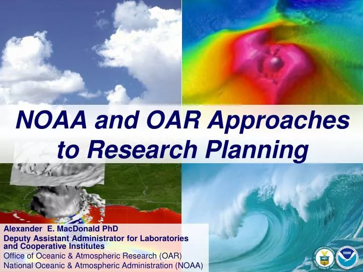 noaa and oar approaches to research planning