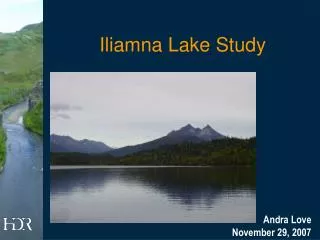 Iliamna Lake Study