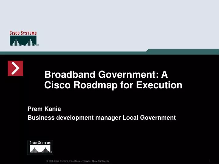 broadband government a cisco roadmap for execution