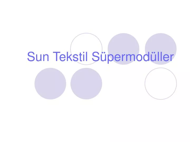 sun tekstil s permod ller