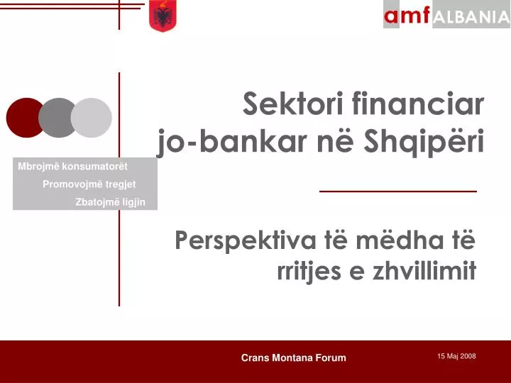 sektori financiar jo bankar n shqip ri