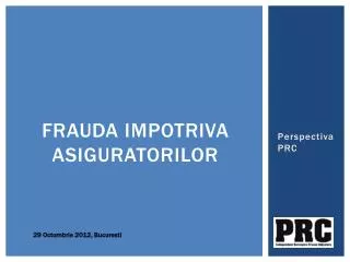 frauda impotriva asiguratorilor