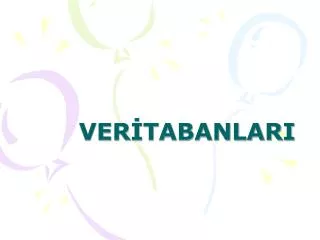 ver tabanlari