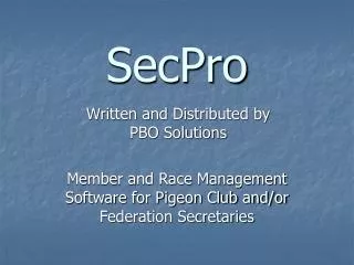 SecPro
