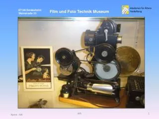 Film und Foto Technik Museum