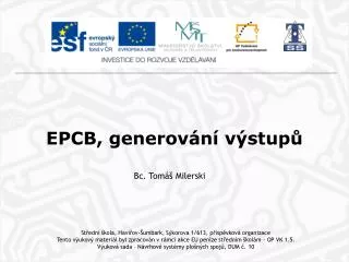 epcb generov n v stup