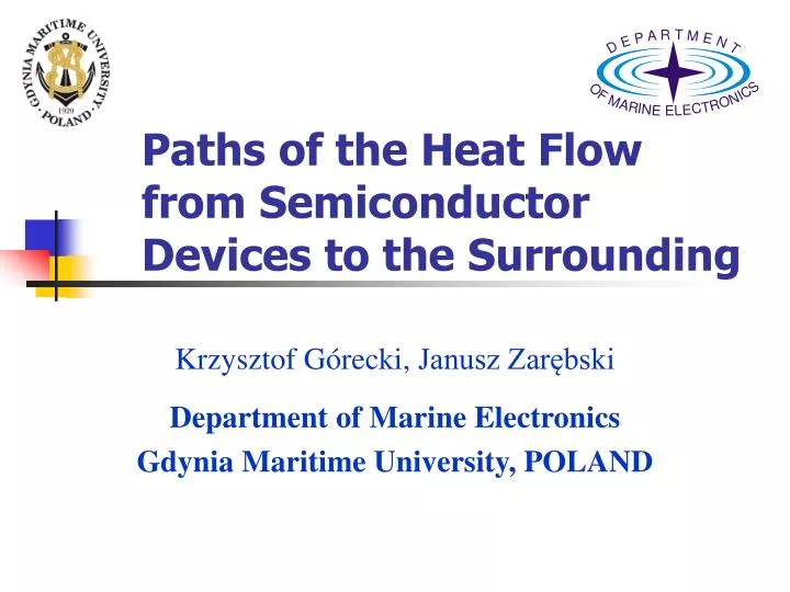 paths of the heat flow from semiconductor devices to the surrounding