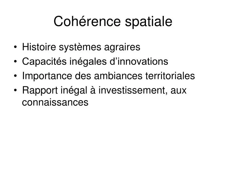 coh rence spatiale