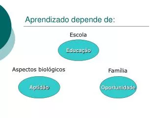 aprendizado depende de