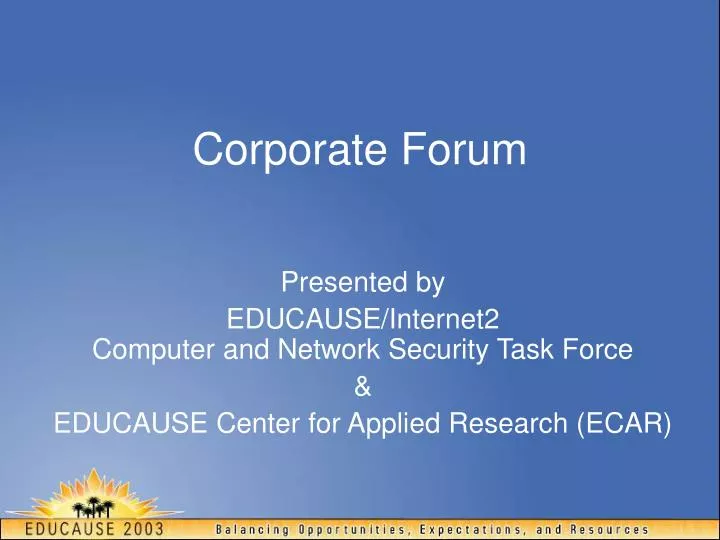 corporate forum