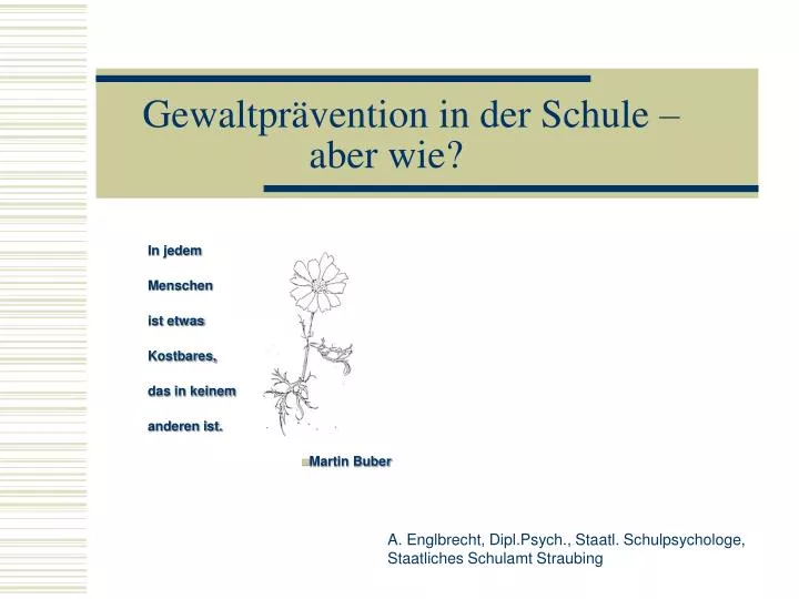 PPT - Gewaltprävention In Der Schule – Aber Wie? PowerPoint ...