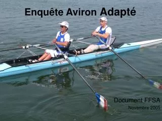 enqu te aviron adapt