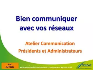 bien communiquer avec vos r seaux