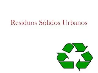 residuos s lidos urbanos