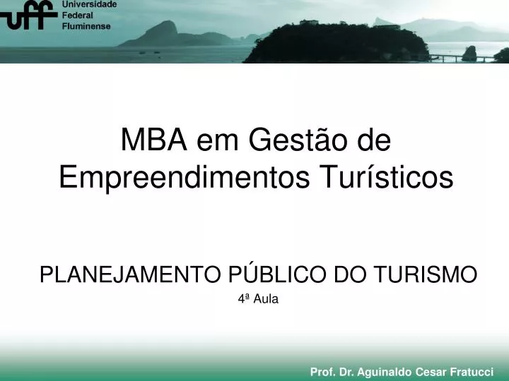 mba em gest o de empreendimentos tur sticos