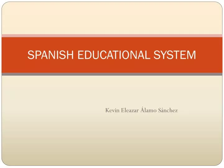 spanish educational system