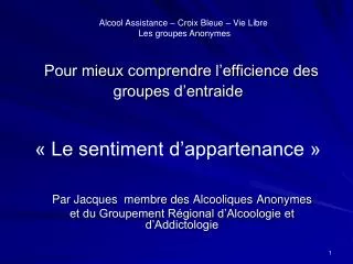 pour mieux comprendre l efficience des groupes d entraide